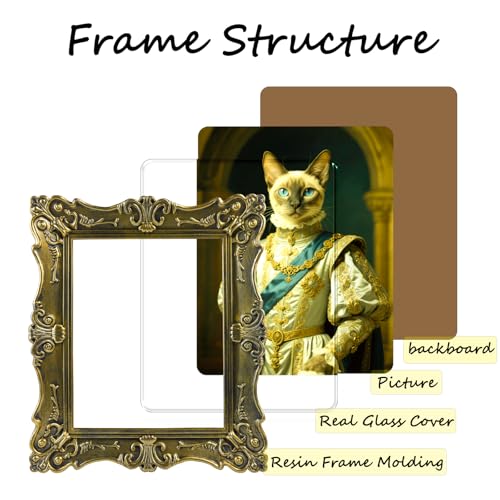 Black 8x10 Vintage Picture Frame P611
