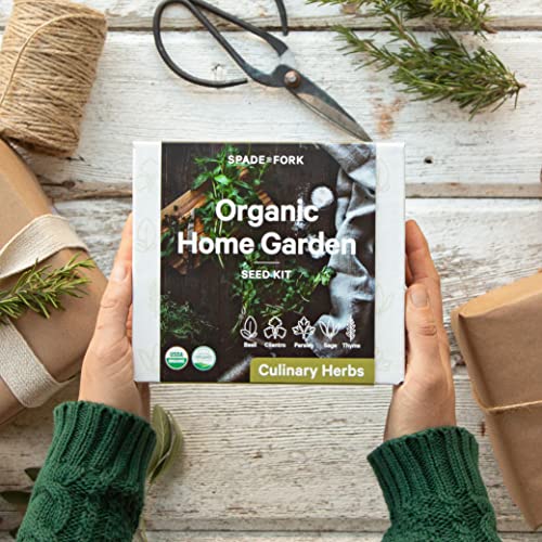 Organic Herb Garden Kit Indoor Starter Kit W85568
