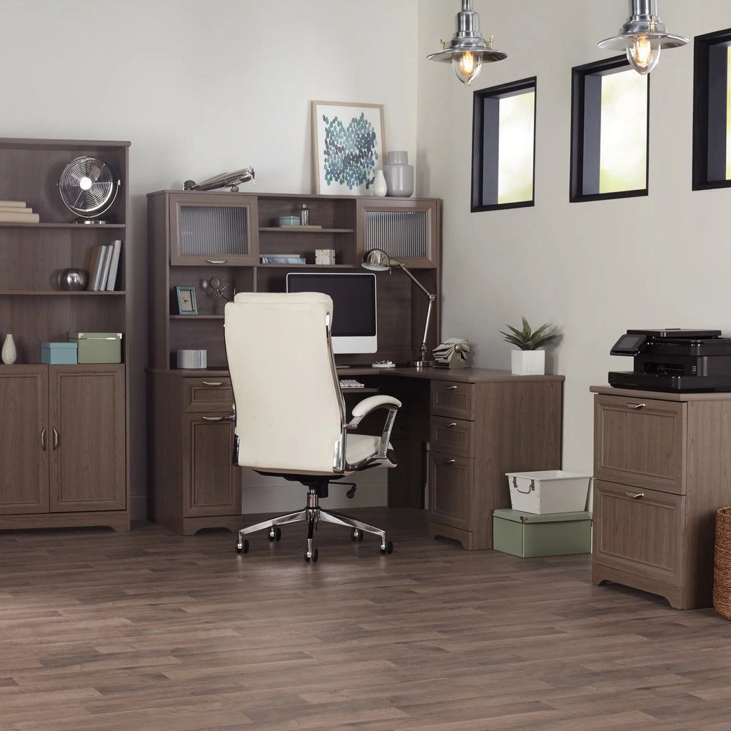 Gray L-Shape Corner Desk V523