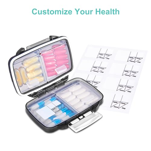Pink 4 Compartments Travel Pill Organizer G6249