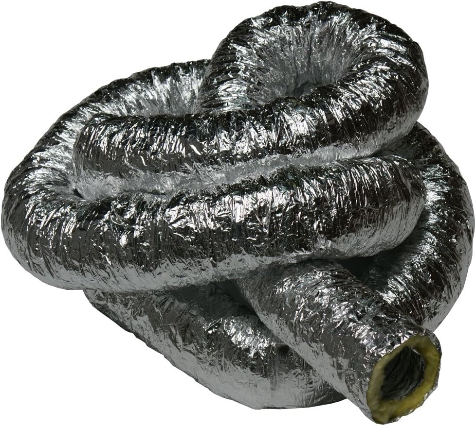 4-Inch by 25-Feet HVAC Insulated Ventilation Duct Hose T878