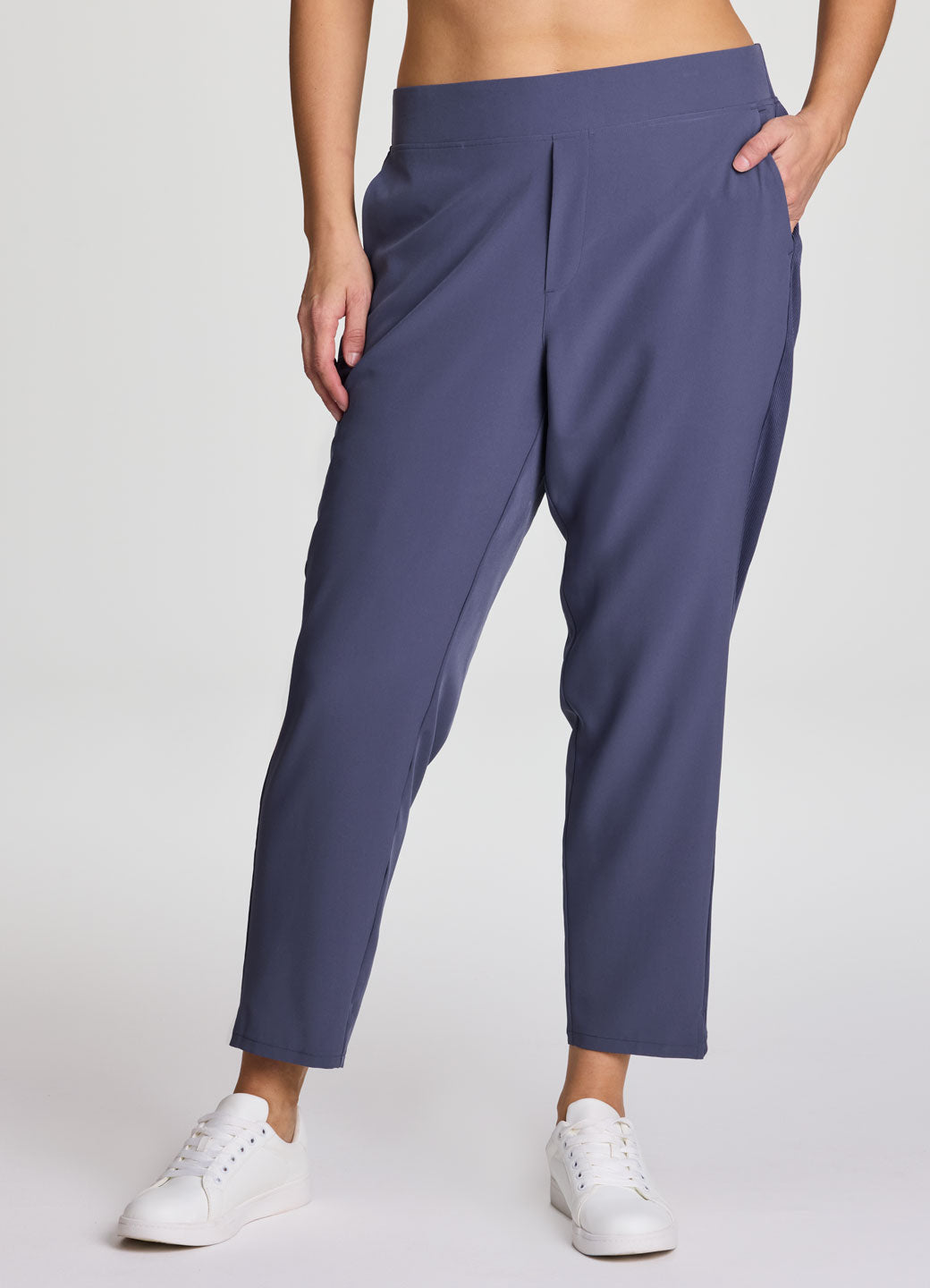 Plus City Stretch Ribbed Ankle Pant
