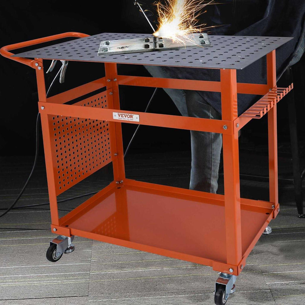 36×24 Steel Welding Table on Wheels A748665