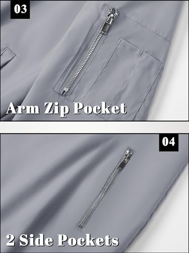 Lightweight Bomber Jacket with Pocket U112