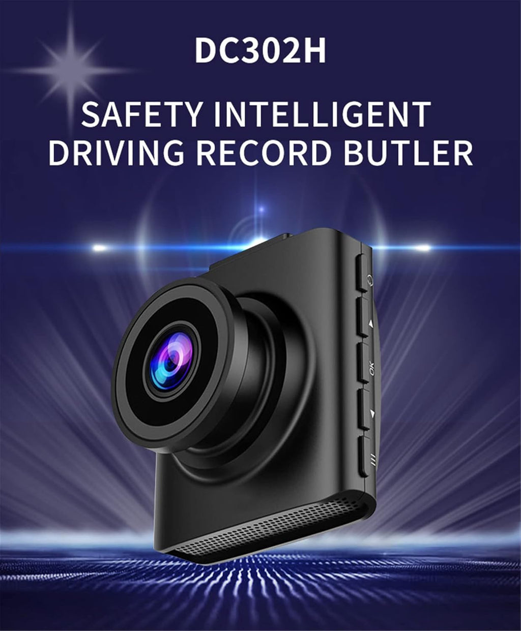 1080P Dash Camera with 170° Wide Angle Night Vision G-Sensor E3717