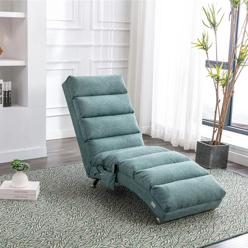 Grey Oversized Chaise Lounge Massage Chair Q904