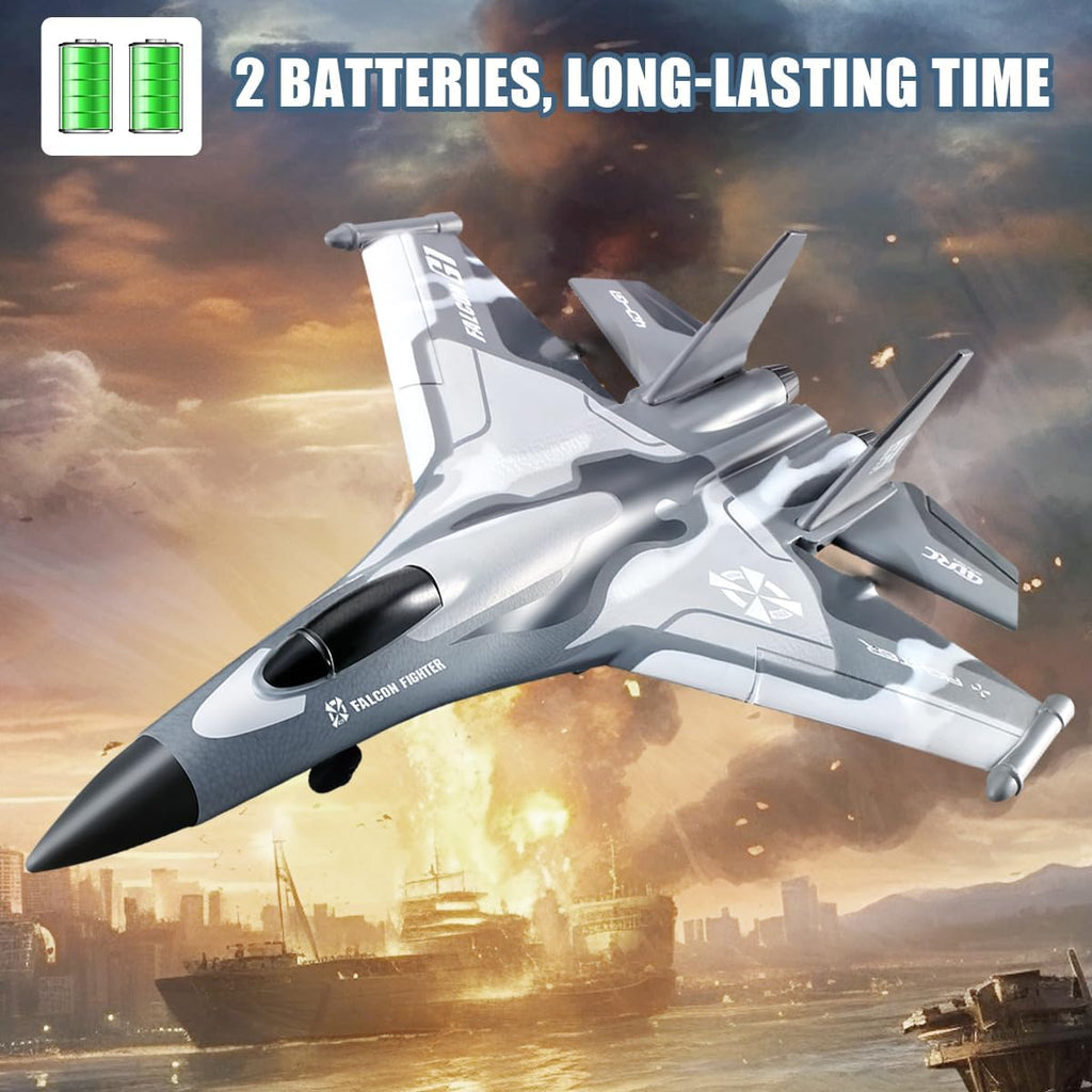 F22 RC Airplane 3 Channel Remote Control Fighter Toy, Ready to Fly, Two Batteries T2592