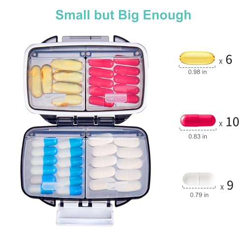 Pink 4 Compartments Travel Pill Organizer G6249