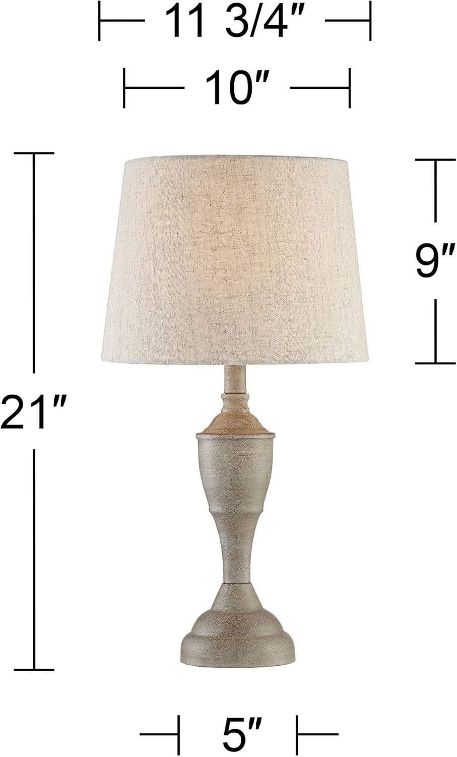Set of 2 Beige Metal Linen Accent Table Lamps R45986