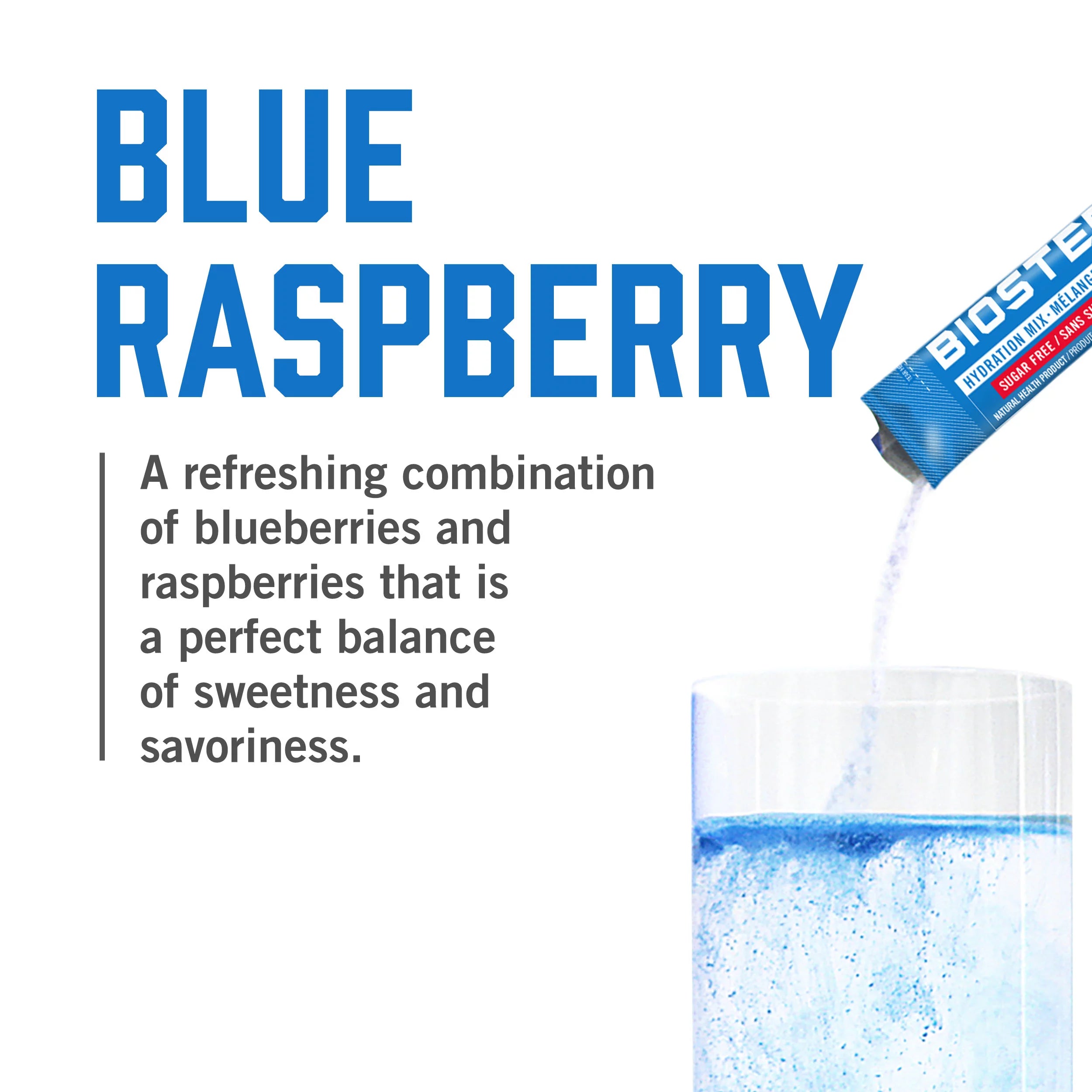 Blue Raspberry Hydration Mix, 7 Single Serving Packets N5884