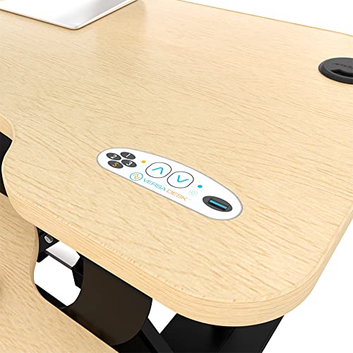 48 Inch Electric Height Adjustable Standing Desk Converter with Keyboard Tray B22668