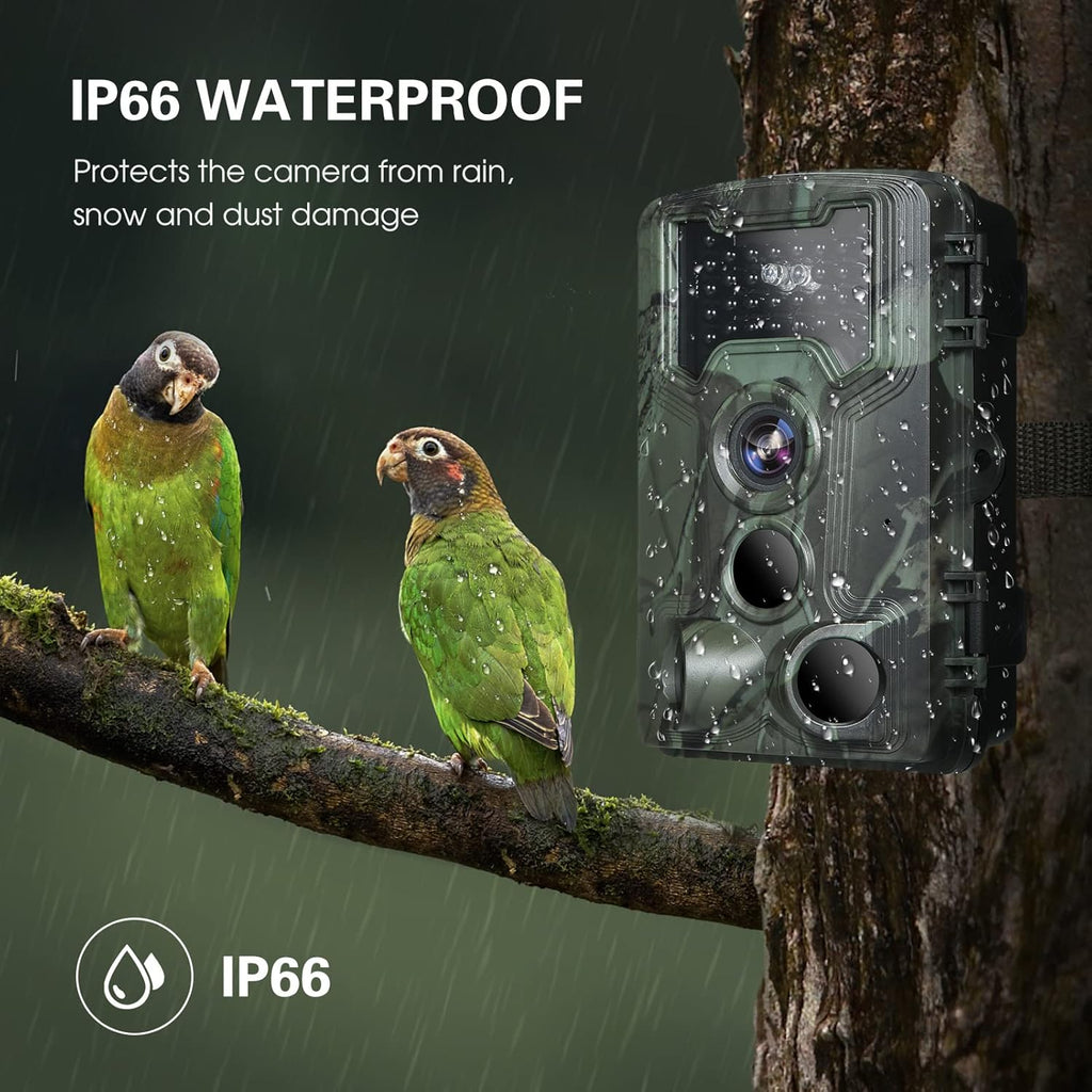 36MP 1080P Trail Camera with Night Vision IP66 Waterproof Motion Activated Infrared Hunting Camera T7885