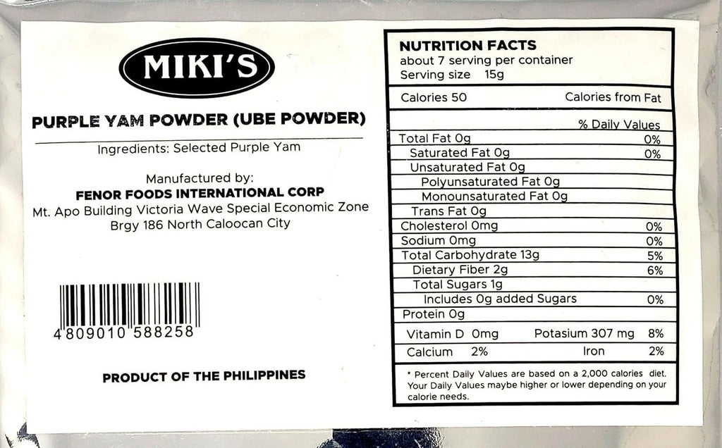Real Ube Purple Yam Flavoring Extract 70 Ml & Real Ube Powder 100 G (2-Pc Set) N787858