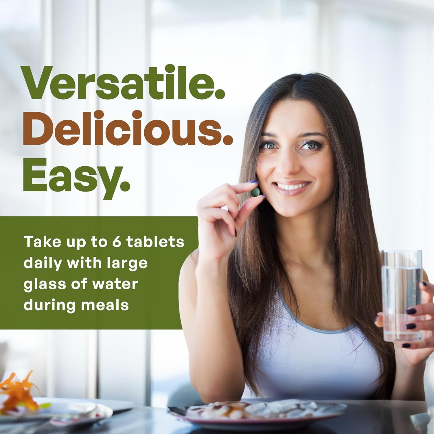 500 mg Organic Spirulina Tablets, 720 Tablets I814480