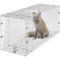 24" x 8" x 8" Galvanized Iron Folding Animal Trap M57271