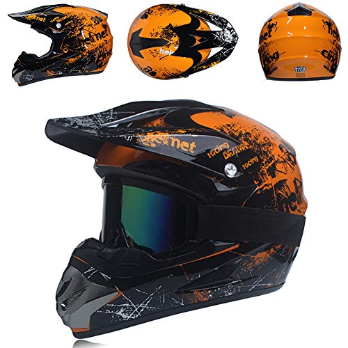 Orange Large Off-Road Motorcycle Helmet V513015