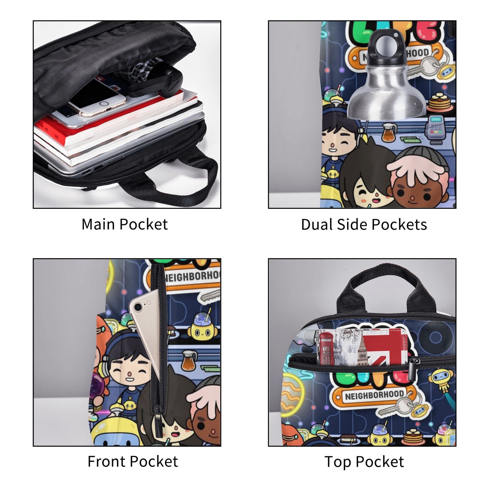 Lightweight Unisex Backpack F883