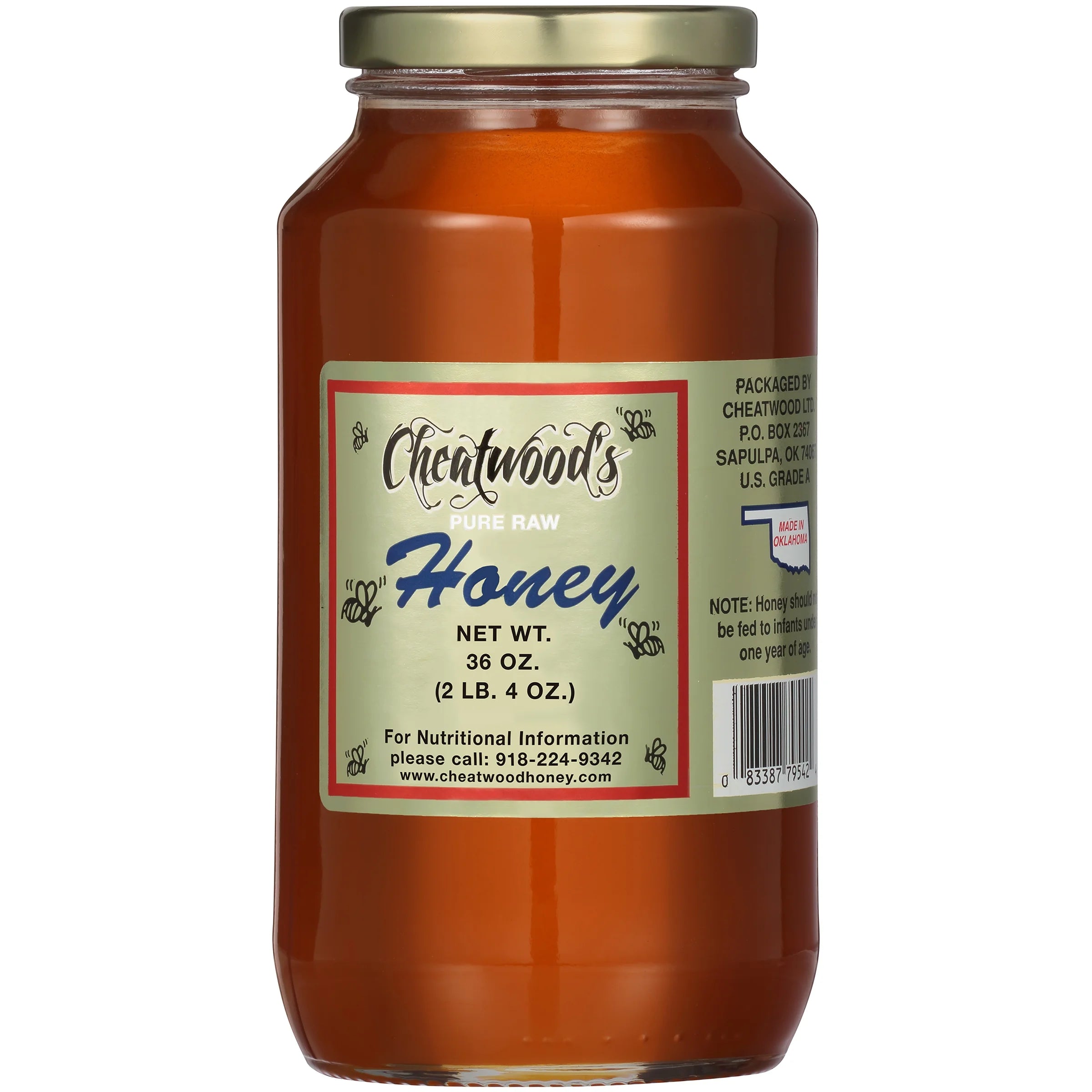 Pure Raw Honey 36 oz. Jar P294