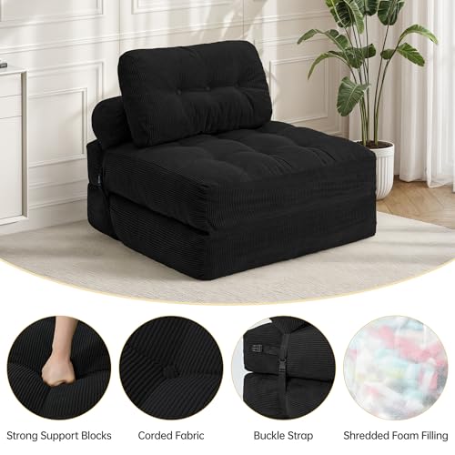 Grey Folding Sofa Bed F527