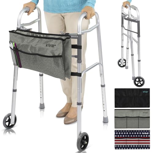 Folding Walker with Wheels and Bag I16263