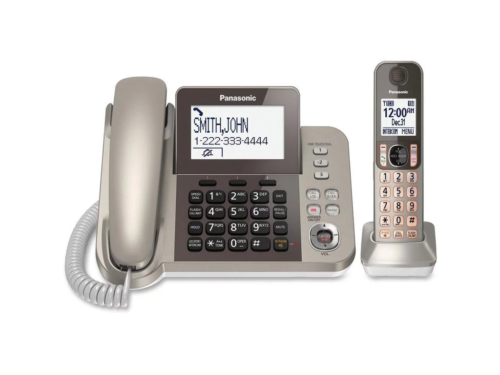 Silver Black Cordless Phone with Speakerphone P69621