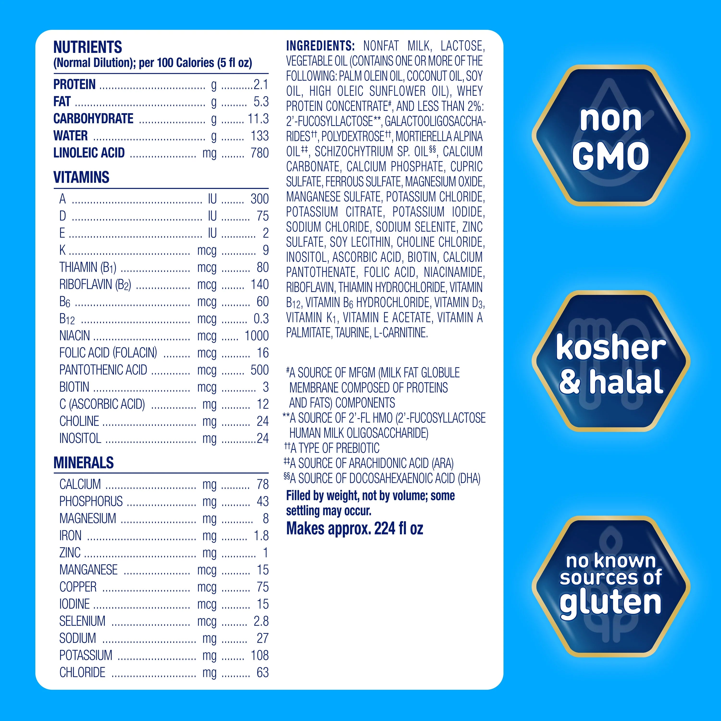 125.6 oz Milk-Based Baby Formula O203092
