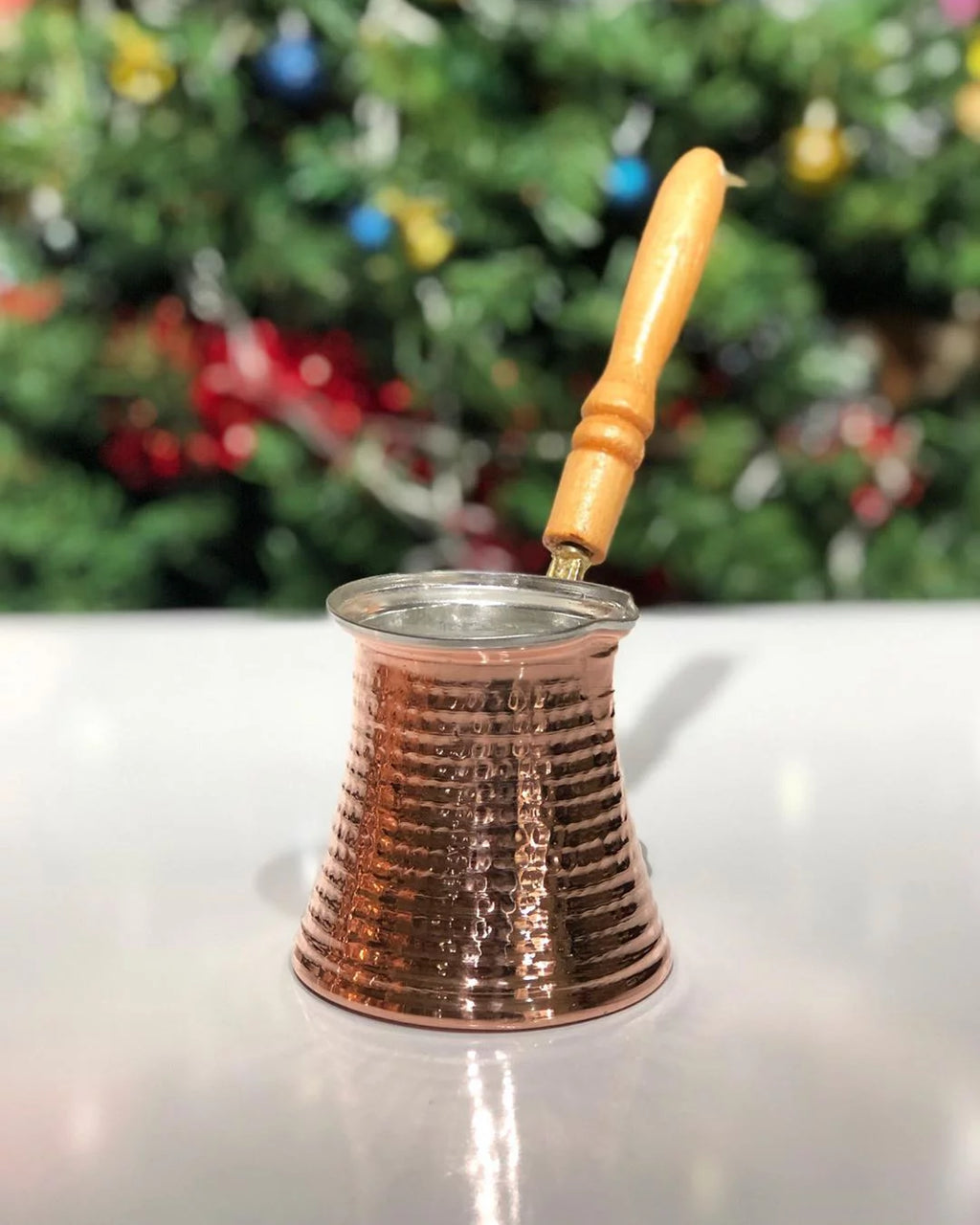 Hand Hammered Copper Turkish Coffee Pot C472