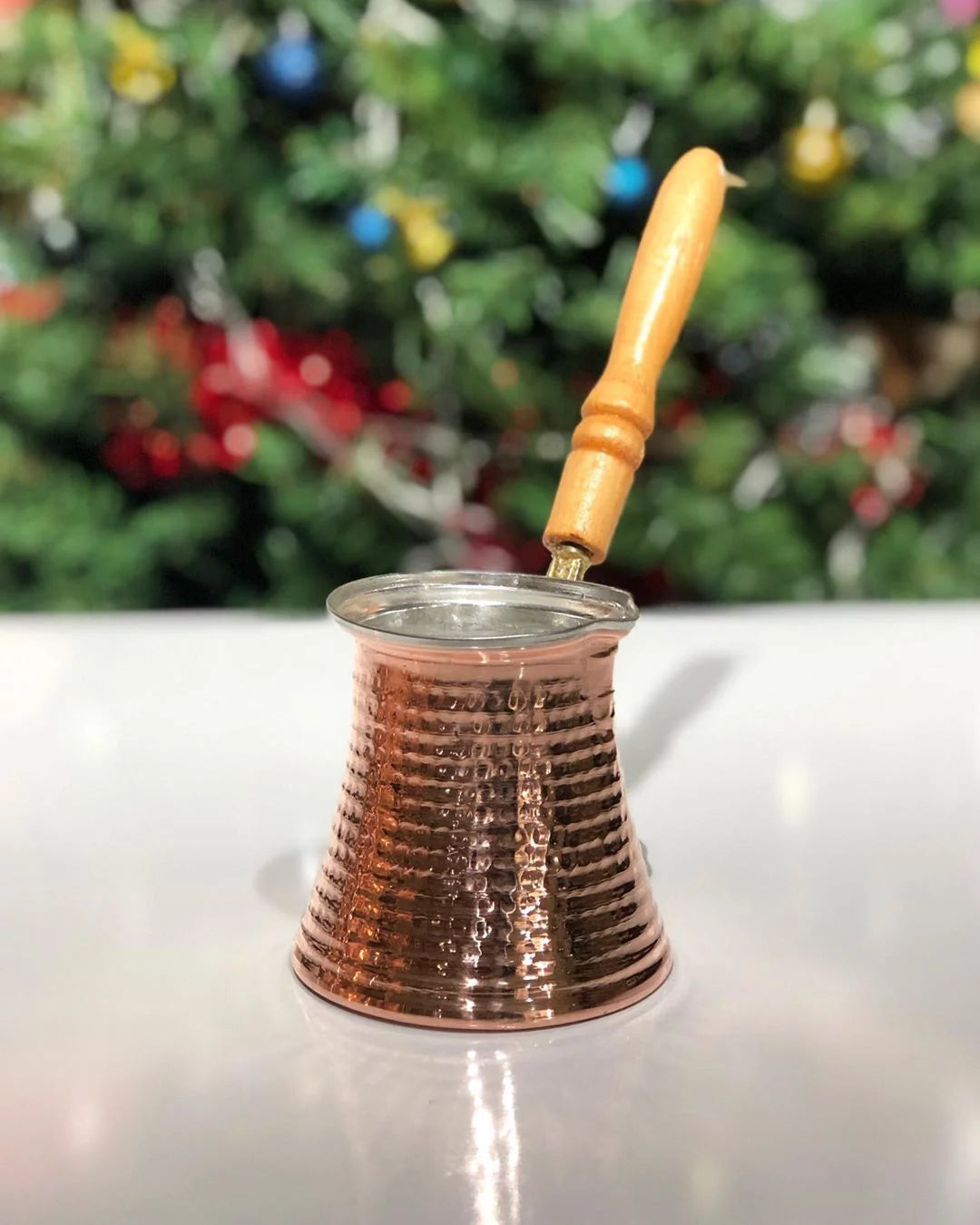 Hand Hammered Copper Turkish Coffee Pot C472