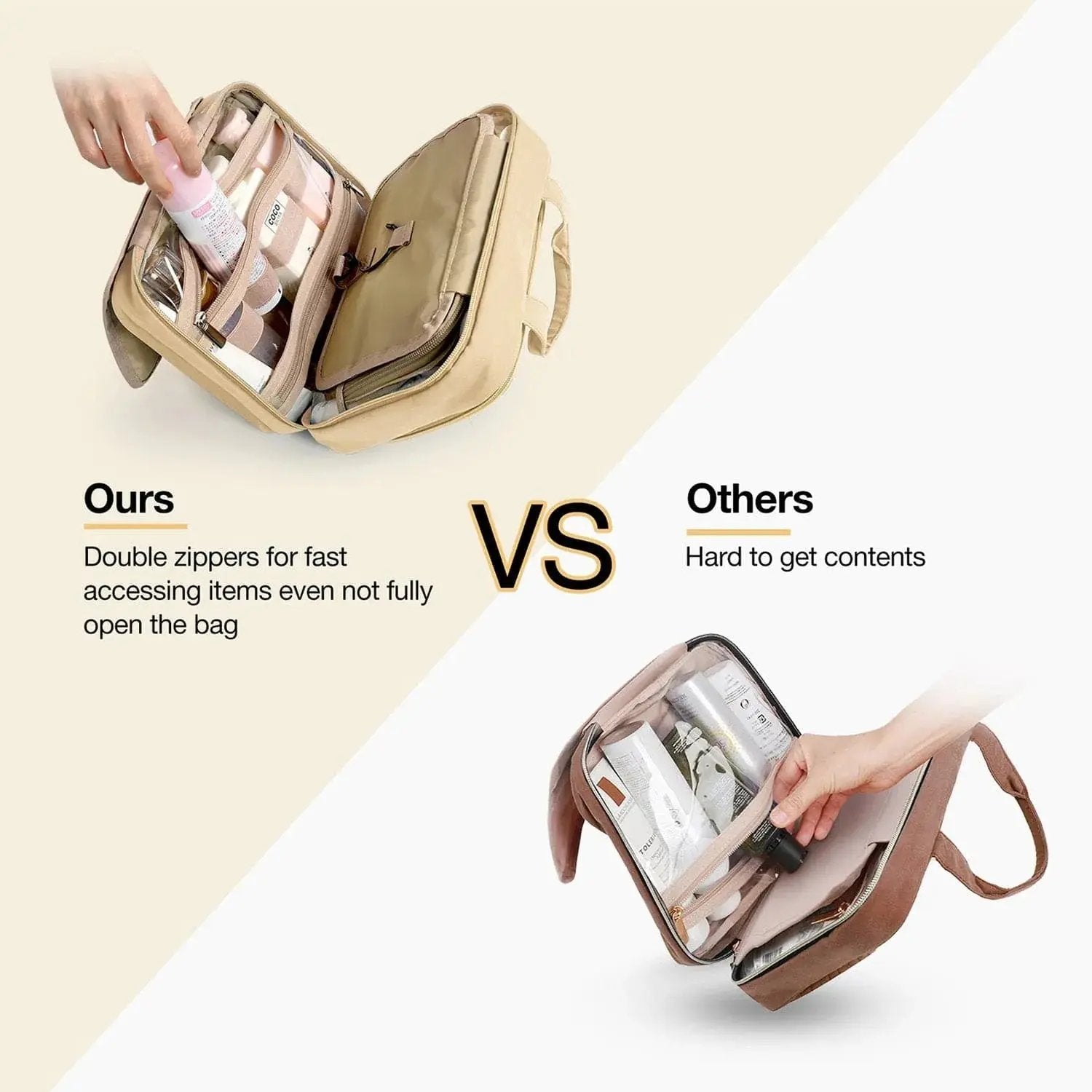 Medium Hanging Travel Makeup Organizer