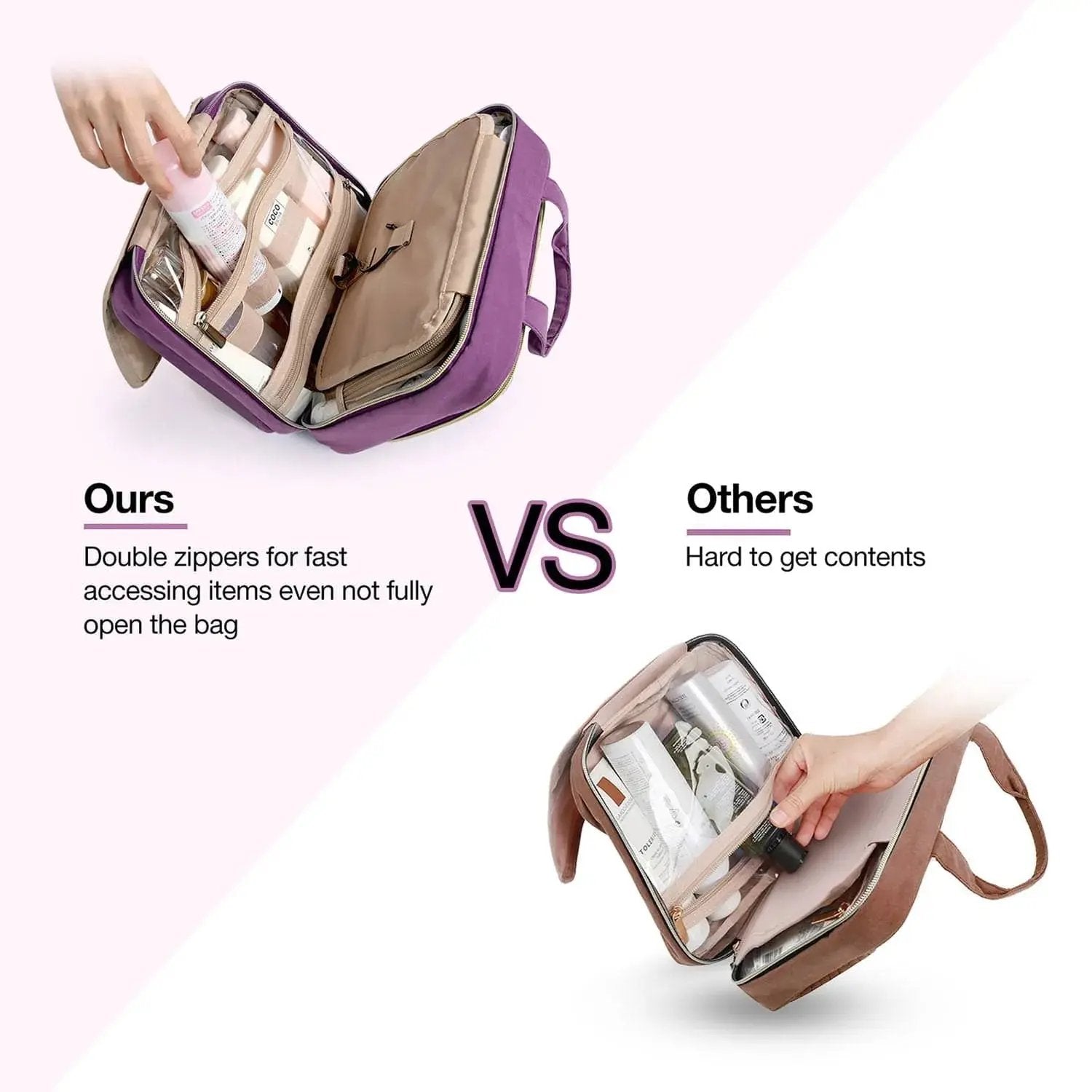 Medium Hanging Travel Makeup Organizer
