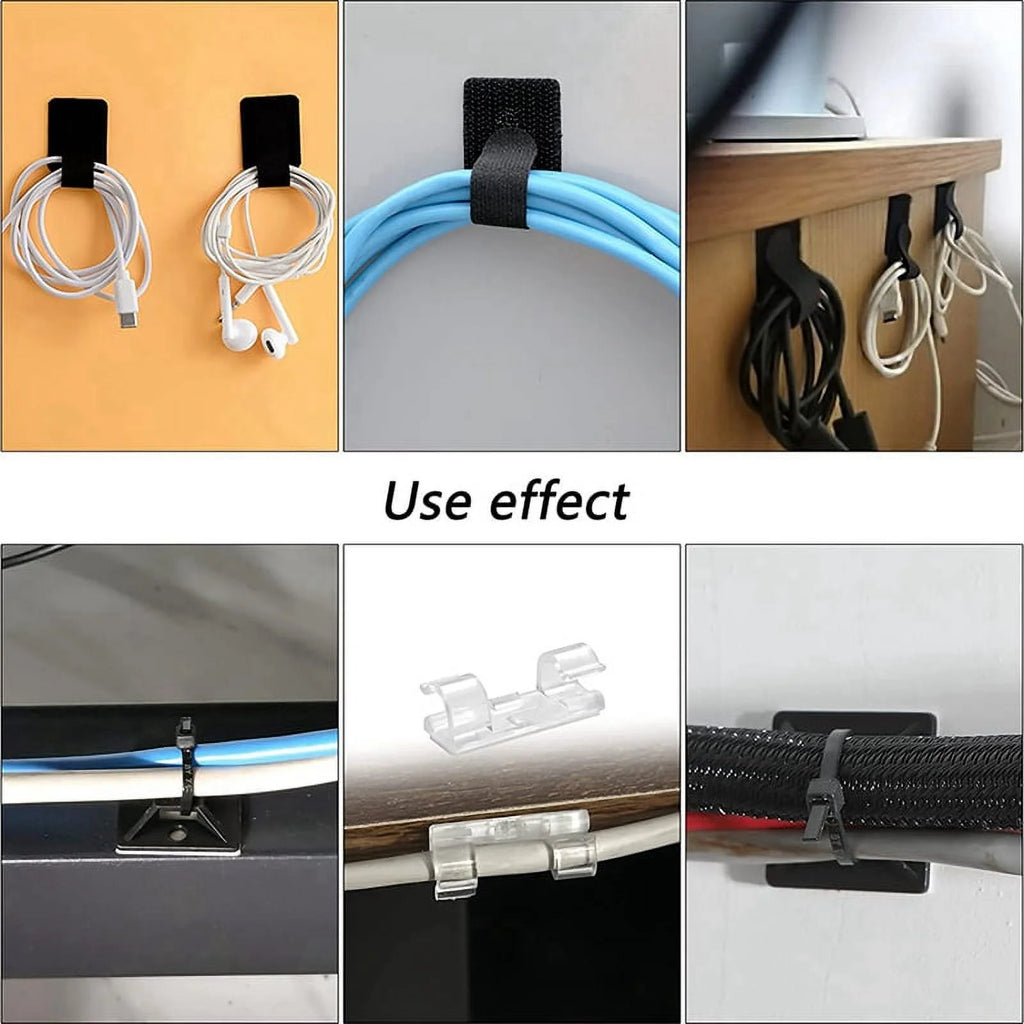 173 Pcs Cable Management Organizer Kit with Cable Ties G49190