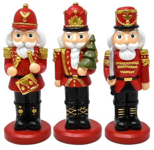 Set of 3 6-Inch Resin Nutcracker Figurines Z93181