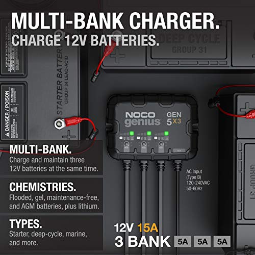 3-Bank 15A Onboard Battery Charger B85362