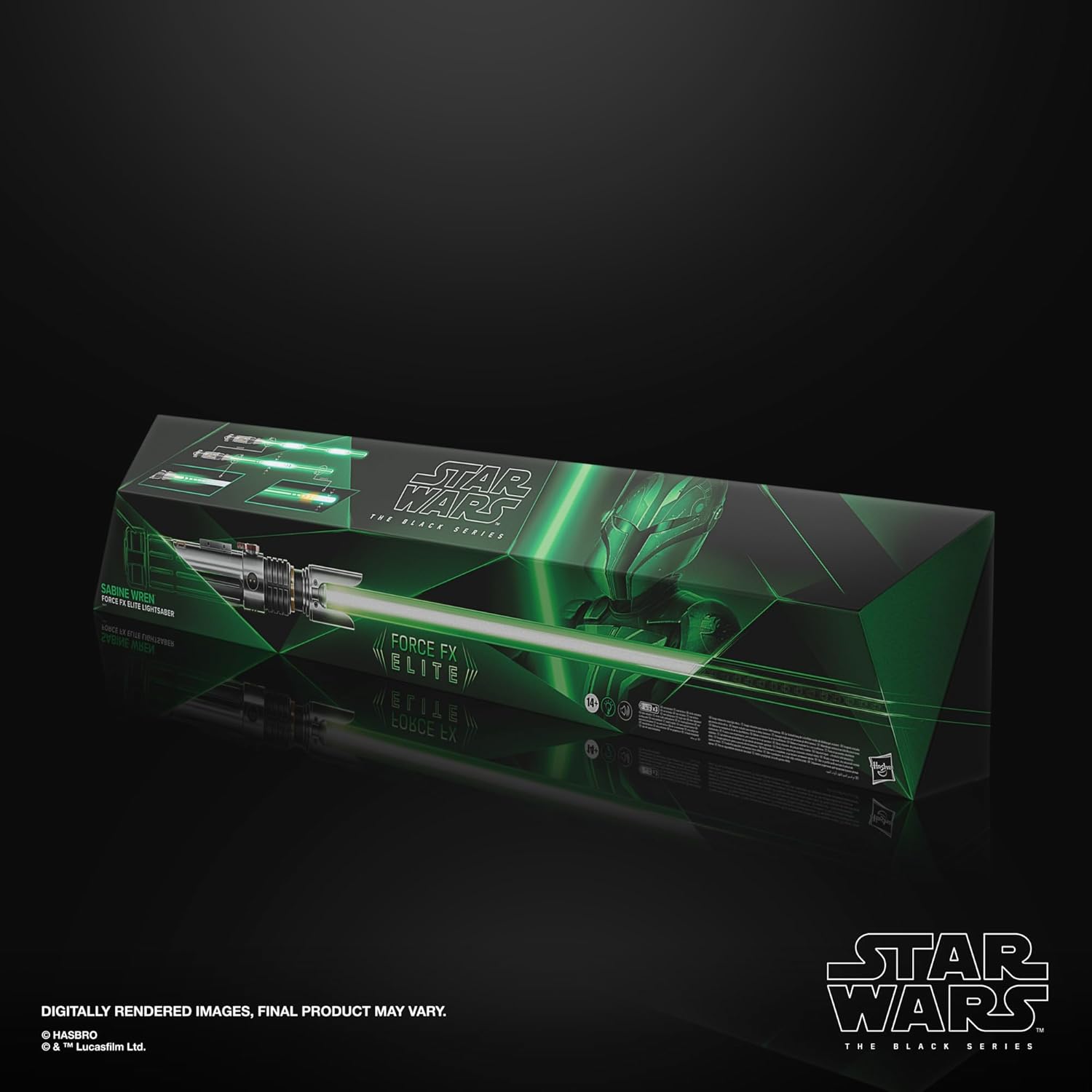 STAR WARS The Black Series Sabine Wren Force FX Elite Electronic Lightsaber with Advanced LED and Sound Effects V378