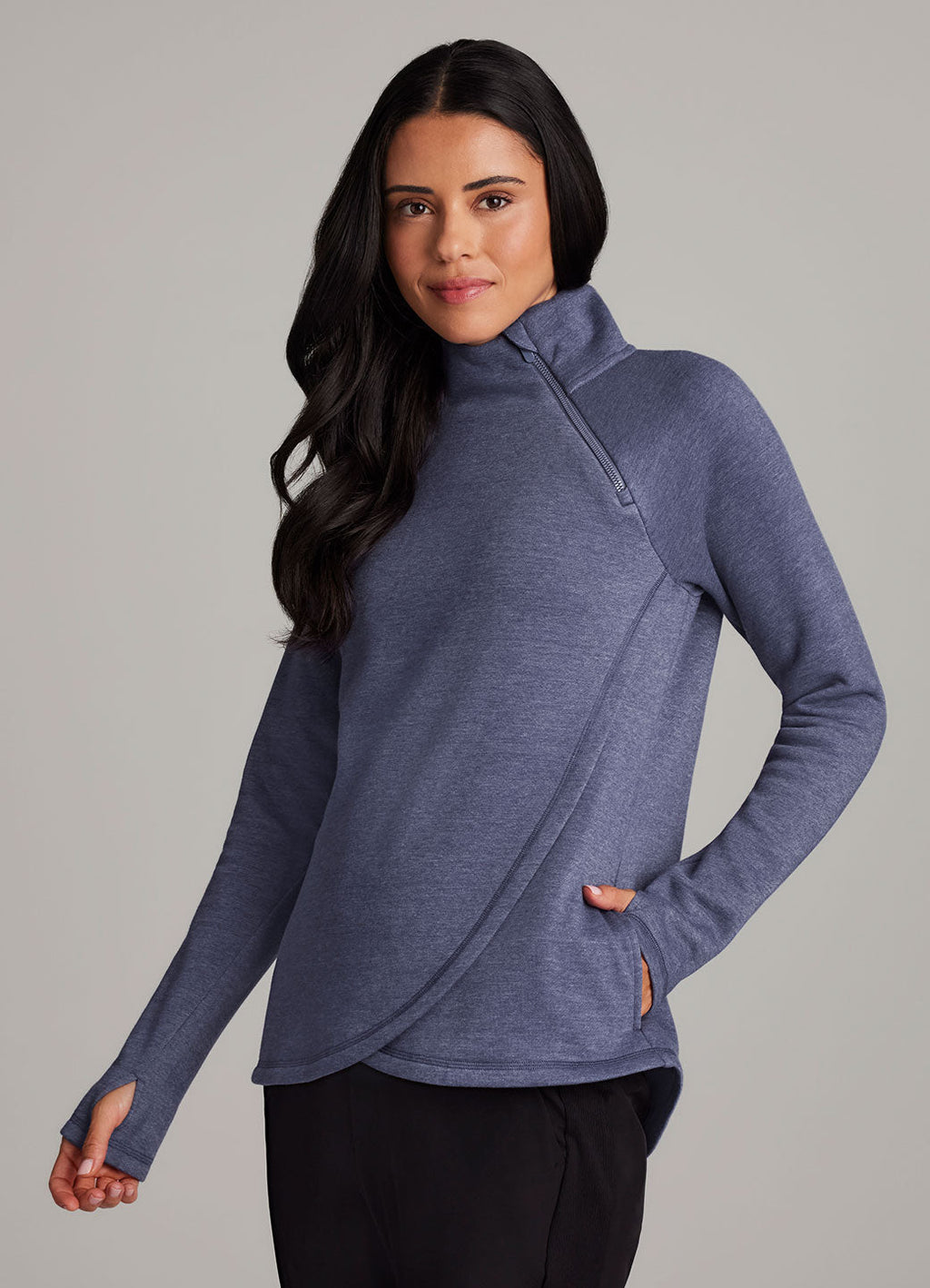 Ready To Roll Fleece Mock Neck Pullover
