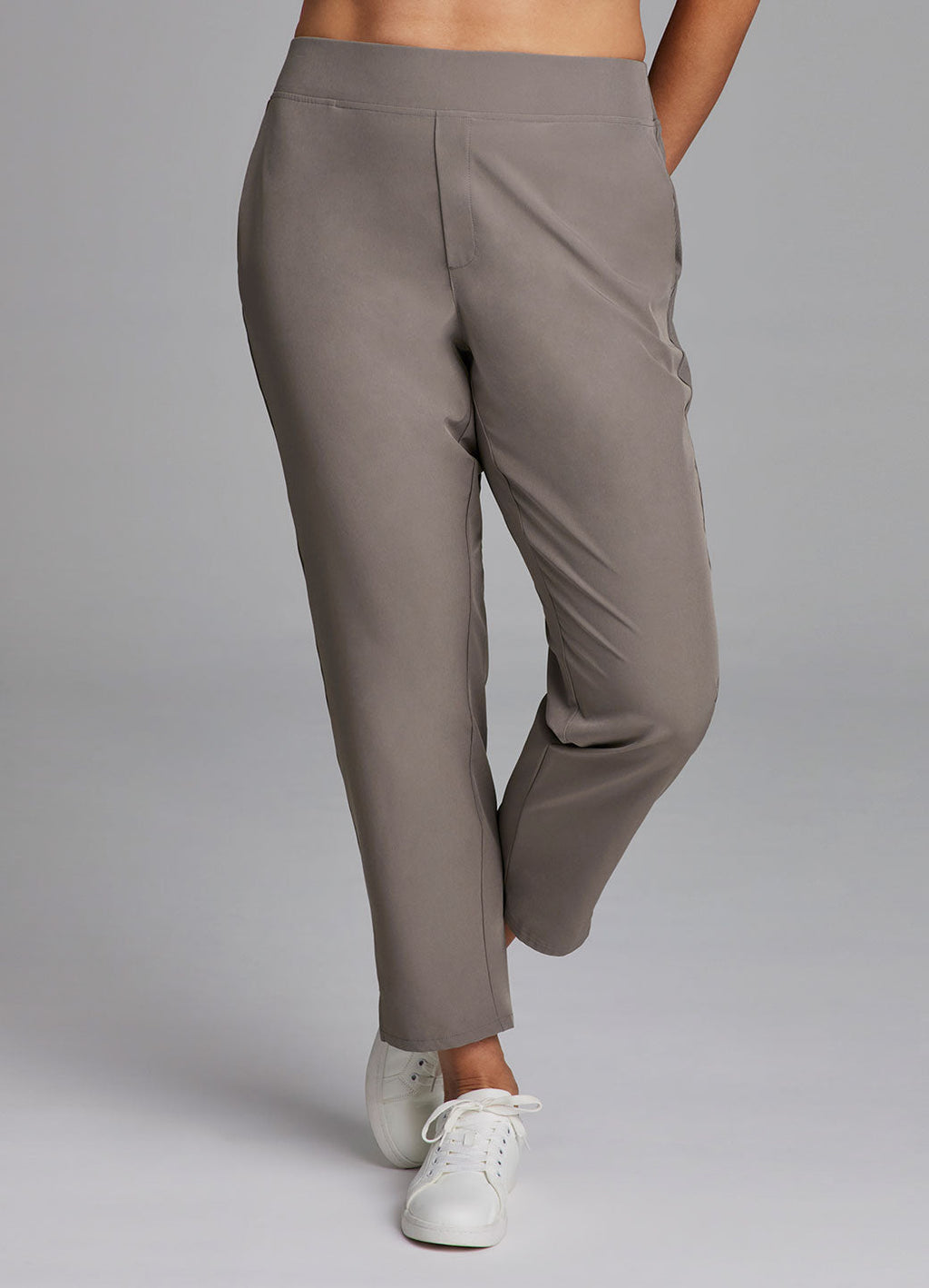 Plus City Stretch Ribbed Ankle Pant