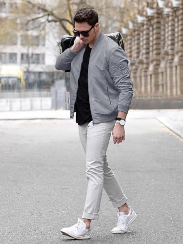 Lightweight Bomber Jacket with Pocket U112