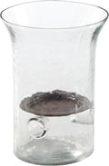 Clear Glass Hurricane Candle Holder D95939