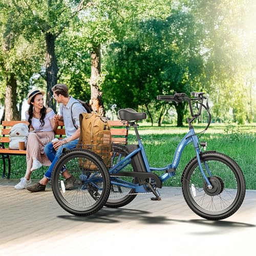 24" 499Wh Folding 3 Wheel Electric Tricycle M4087