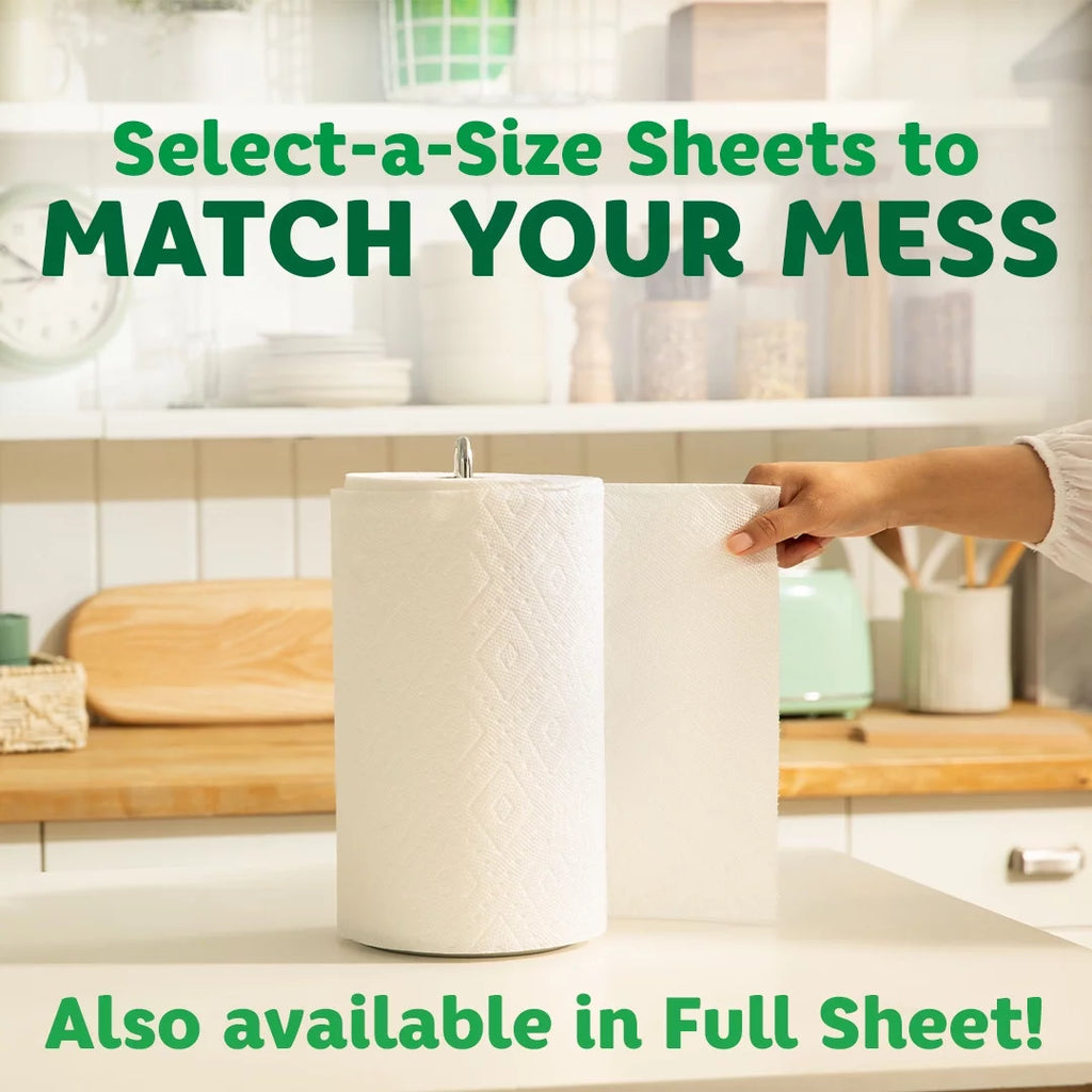 White 6 Mega Rolls Paper Towels Z5980