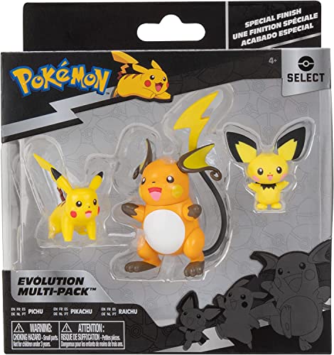 3 Pack Pichu Pikachu Raichu Battle Figures Q318333