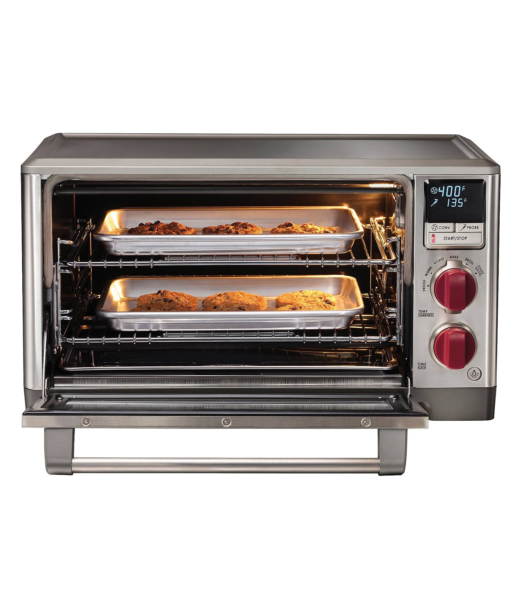 Countertop Oven with Red Knobs E979311