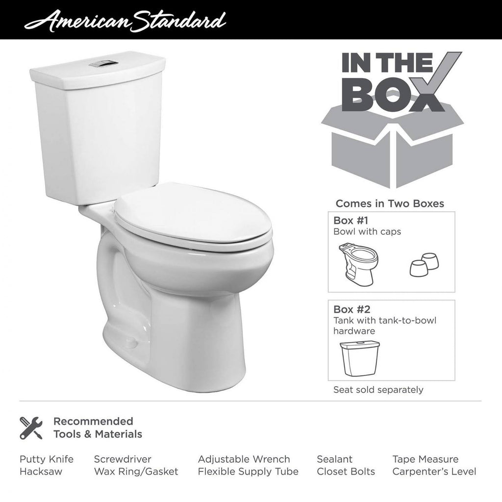 White Dual Flush Elongated Two-Piece Toilet Q893007