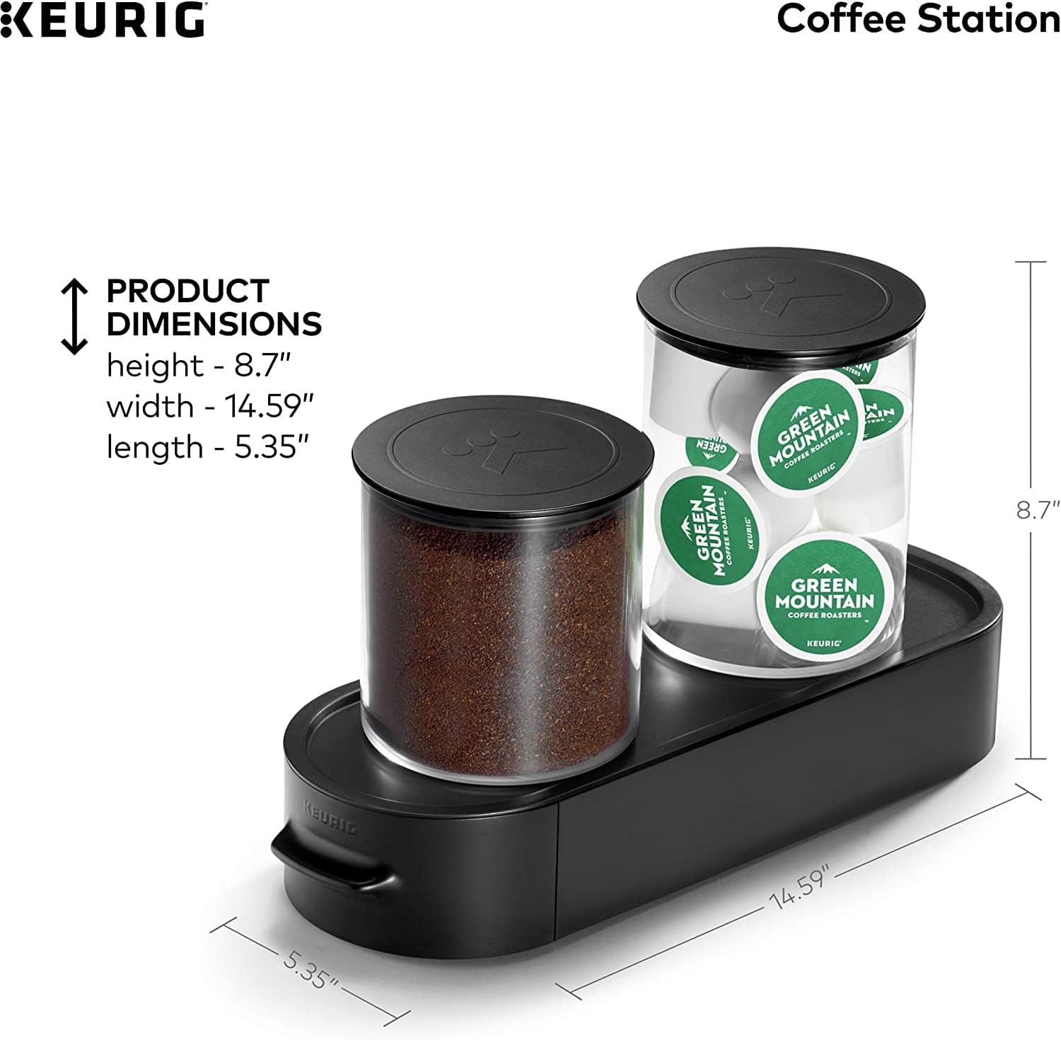 Single Serve Coffee Maker with Storage Unit C838