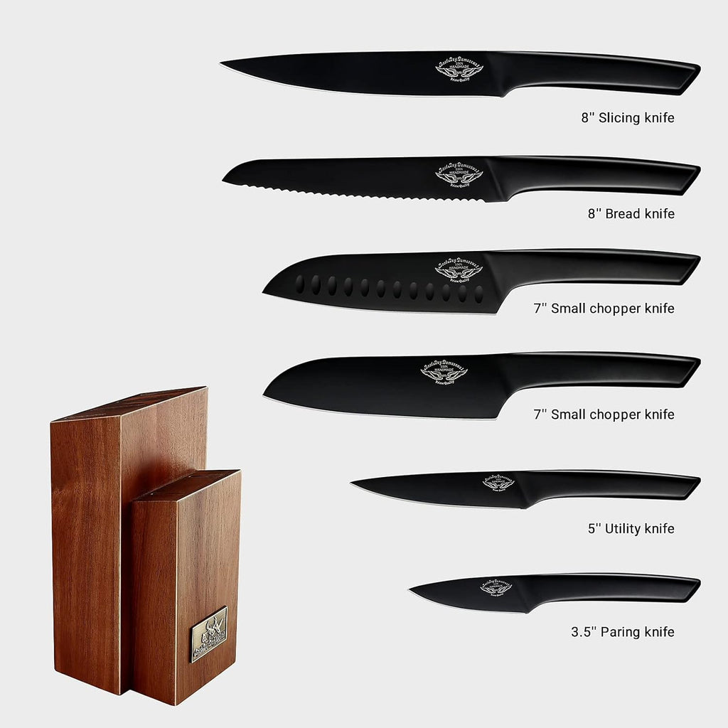 Black Chef Knife Set W6292