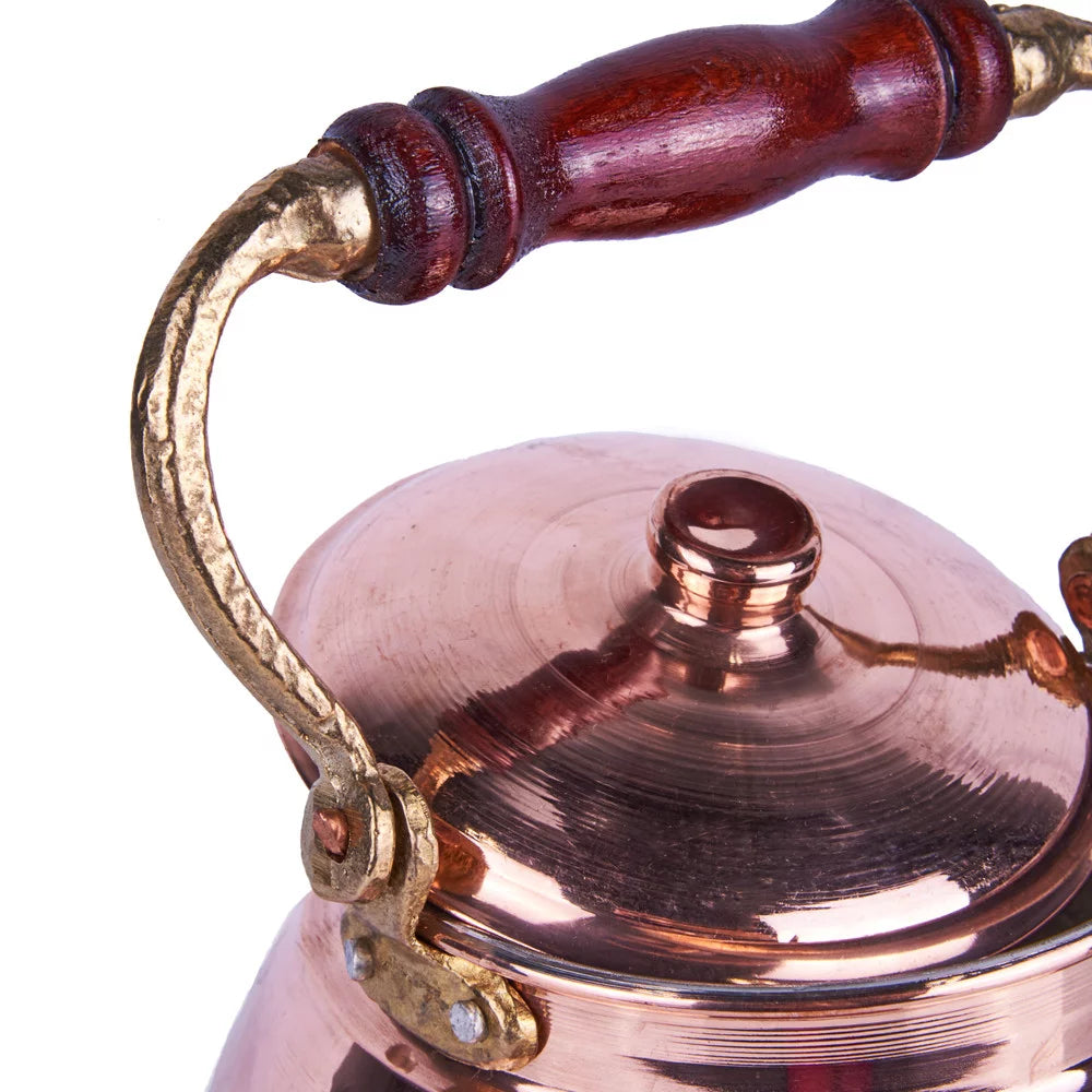Copper Teapot with Wood Handle Medium 90 fl oz O756