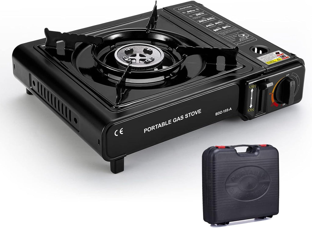 Camping Stove with Carrying Case Portable Dual Fuel Gas Stove Automatic Ignition I965424