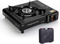 Camping Stove with Carrying Case Portable Dual Fuel Gas Stove Automatic Ignition I965424