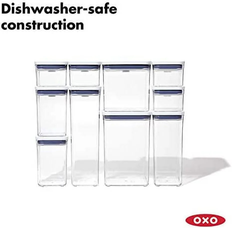 10-Piece White POP Container Set X300149
