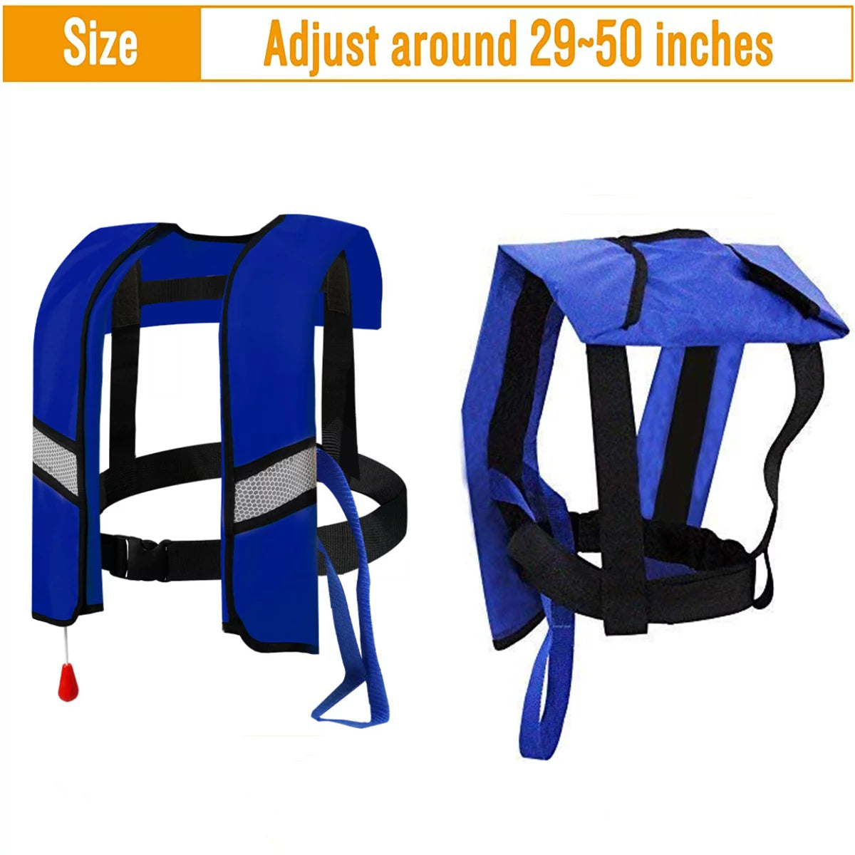 2Pack Automatic Inflatable Life Jacket with Whistle Adult Lifejacket X24660